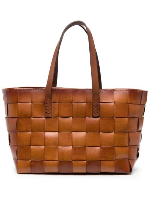 DRAGON DIFFUSION woven leather tote bag