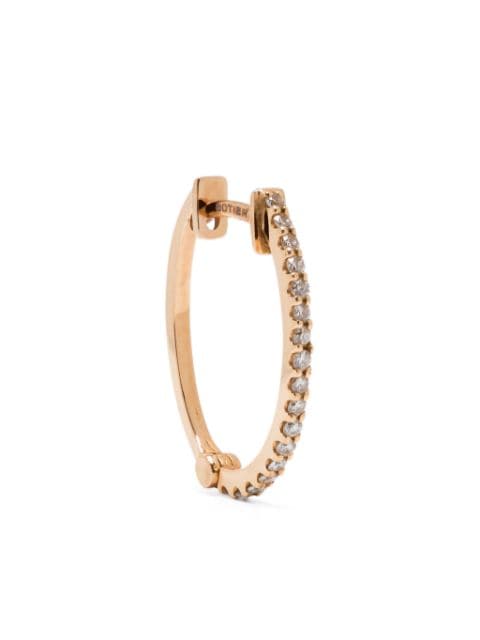 Botier 18kt rose gold Day Oval diamond hoop earring