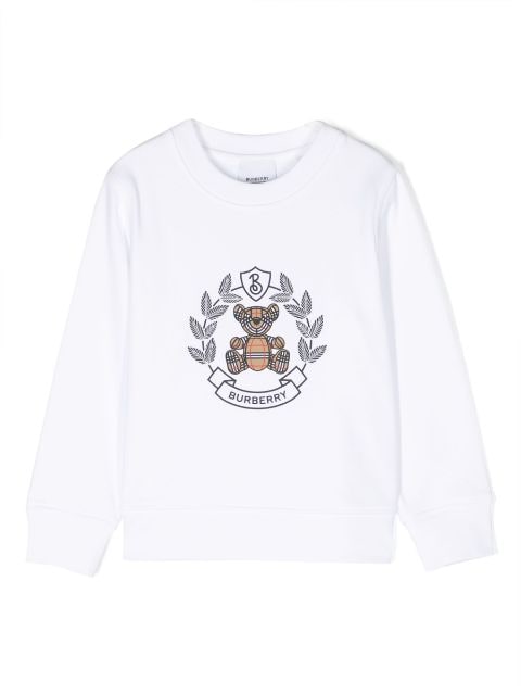 Burberry Kids Crest Bear-print cotton sweatshirt