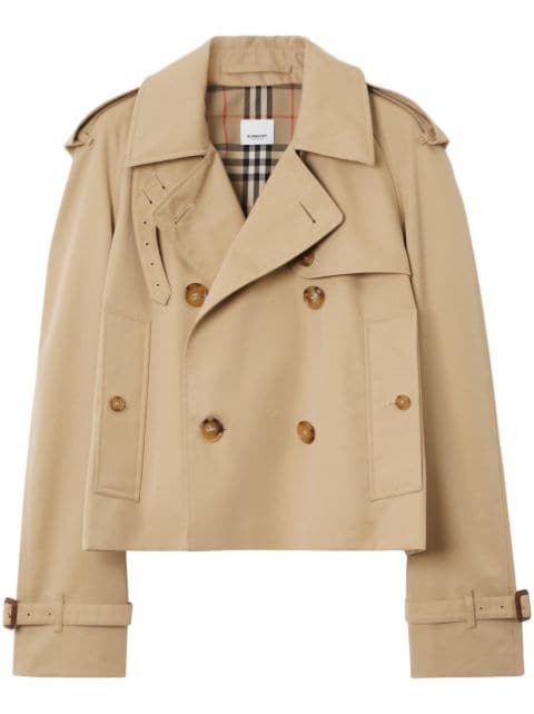 Burberry double-breasted cotton trench coat