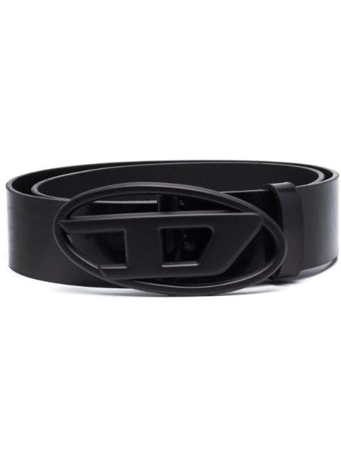 Diesel 1DR logo-buckle leather belt