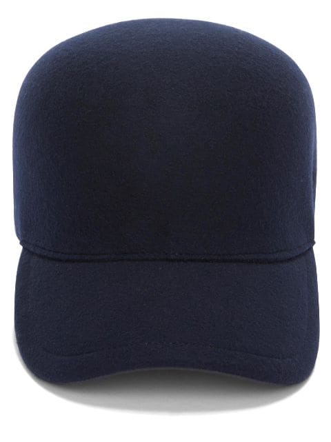 Jil Sander embroidered-logo wool felt cap