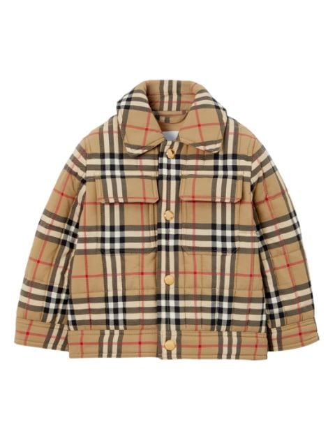 Burberry Kids Vintage Check-pattern quilted jacket