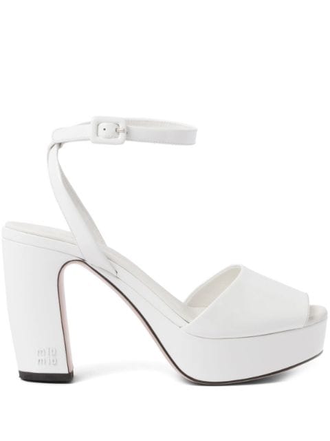 Miu Miu patent-leather platform sandals