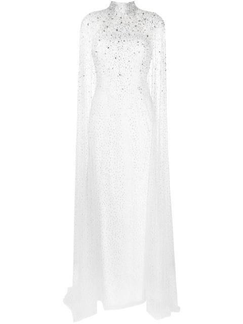 Jenny Packham Ingrid crystal-embellished gown dress