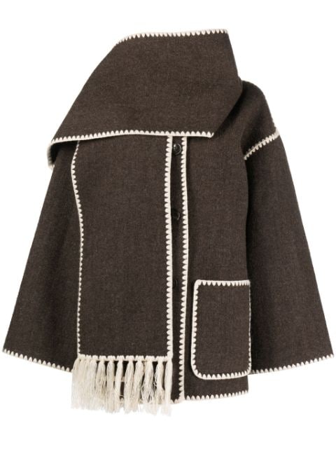 TOTEME embroidered scarf jacket