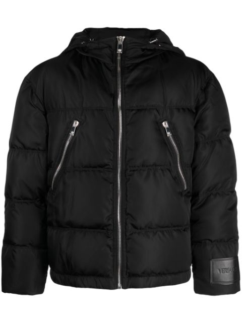 Versace zip-detail puffer jacket