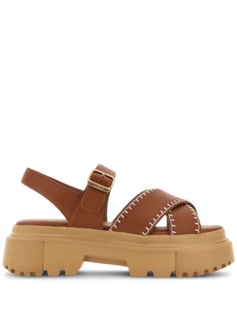 Hogan H644 leather sandals