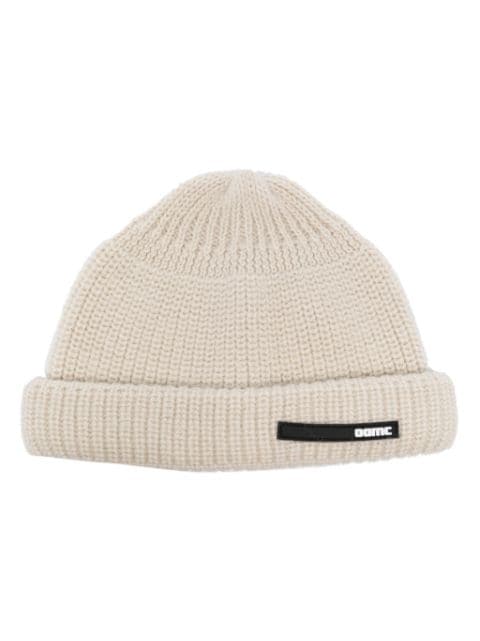 OAMC logo-patch ribbed-knit beanie