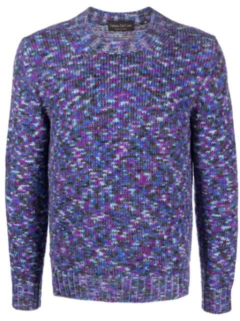 Del Carlo crew-neck intarsia-knit jumper