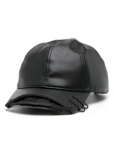 Innerraum faux-leather baseball cap 