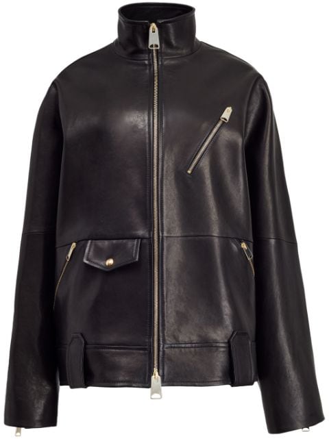 KHAITE The Shallin leather jacket 