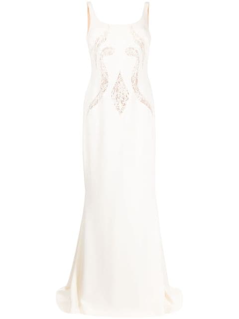 Elie Saab lace-insert maxi dress