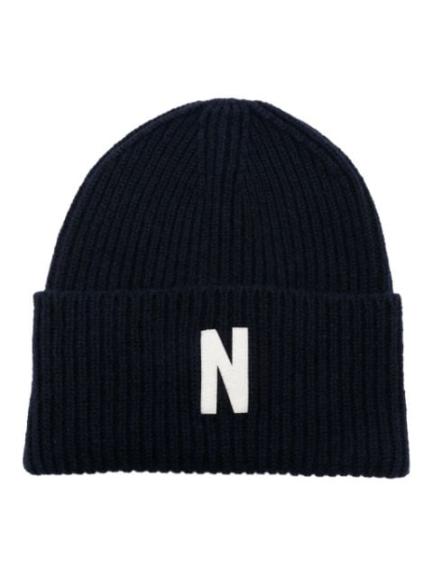 Norse Projects logo-embroidered wool beanie