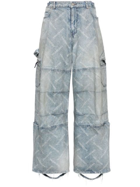 Balenciaga logo-print jeans