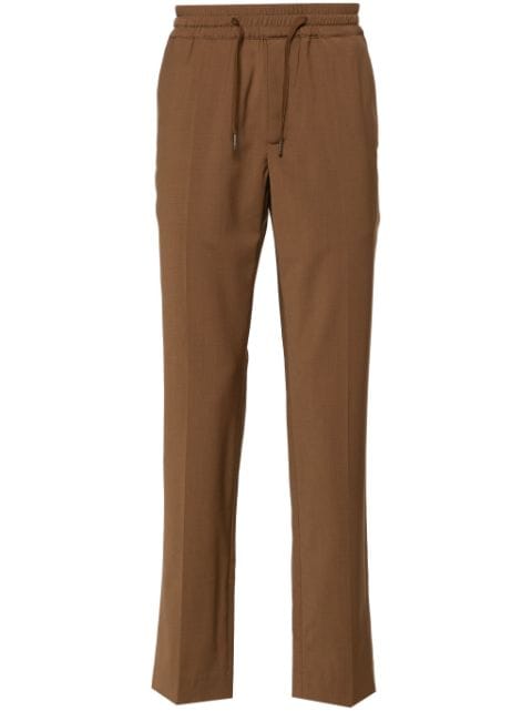 SANDRO elasticated-waist chino trousers