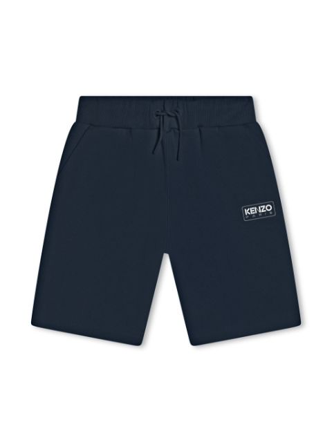 Kenzo Kids logo-print cotton shorts