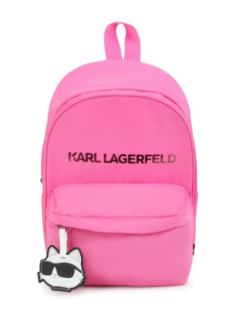 Karl Lagerfeld Kids Rucksack aus Canvas mit Logo-Print