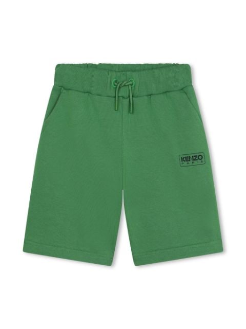 Kenzo Kids logo-print cotton shorts