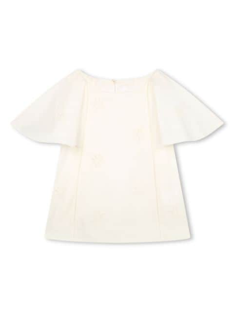 Chloé Kids broderie-anglaise organic cotton blouse