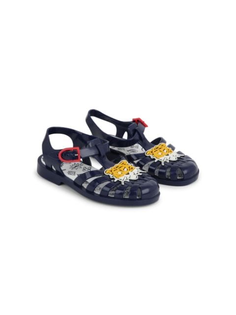 Kenzo Kids Sandalen met tijgerapplicatie