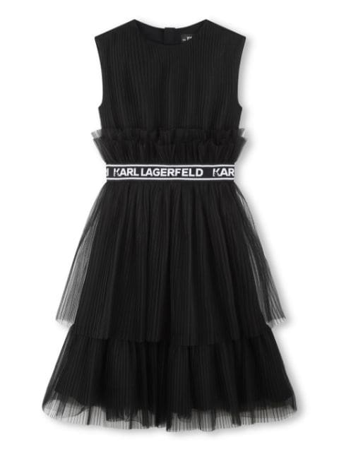 Karl Lagerfeld Kids layered-tulle A-line dress