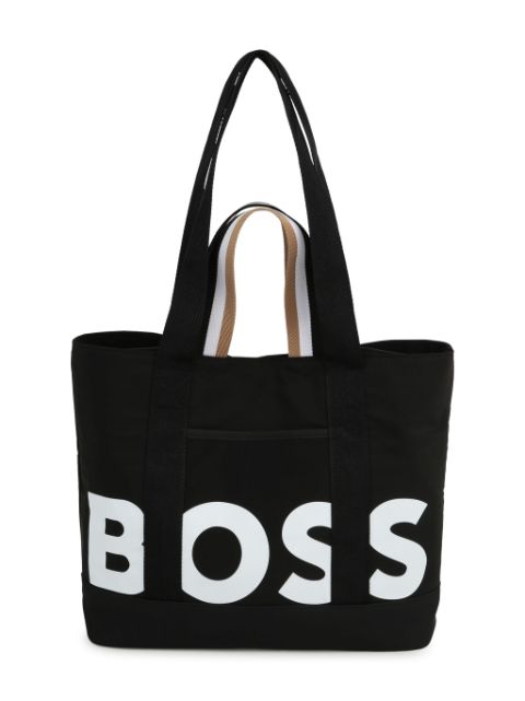 BOSS Kidswear bolso shopper con logo