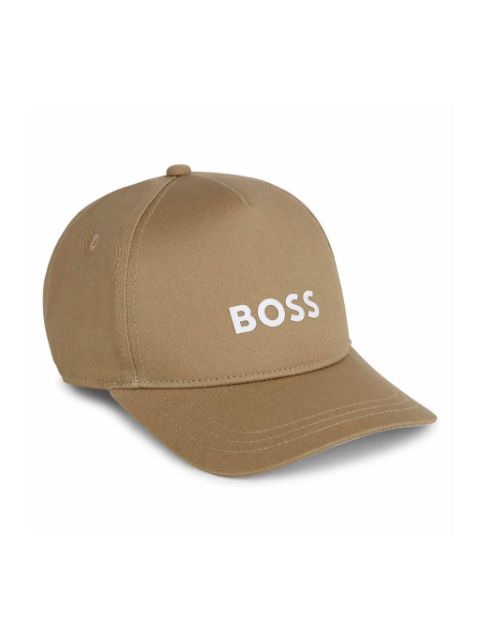 BOSS Kidswear logo-appliqué cotton cap