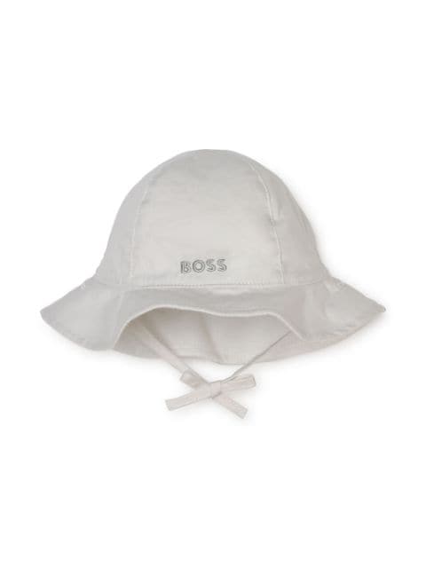 BOSS Kidswear logo-embroidered reversible cotton hat