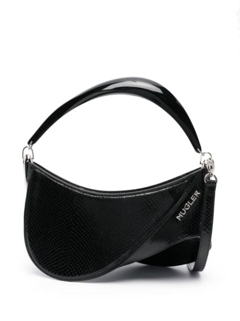 Mugler Spiral Curve leather tote bag