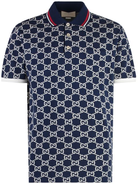 Gucci GG jacquard cotton polo shirt