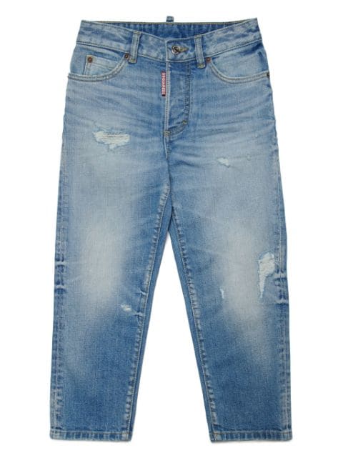 DSQUARED2 KIDS Gerafelde jeans