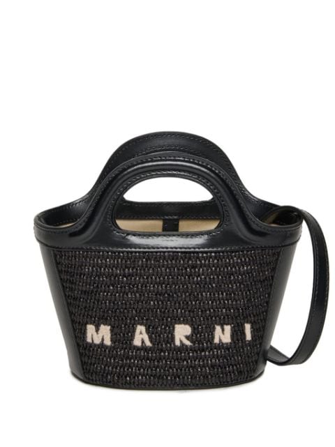 Marni Kids bolso Tropicalia con logo bordado 