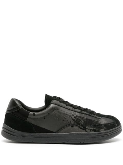 Stone Island Rock logo-appliqué suede-panelled sneakers