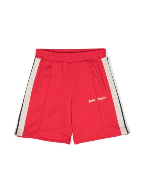 Palm Angels Kids Bermuda esportiva com estampa de logo