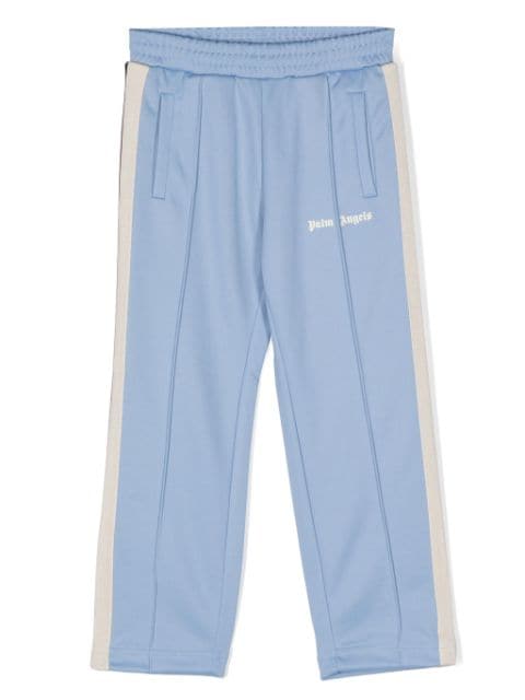 Palm Angels Kids logo-print cotton track pants