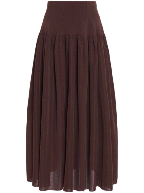 Altuzarra Cushing ribbed midi skirt