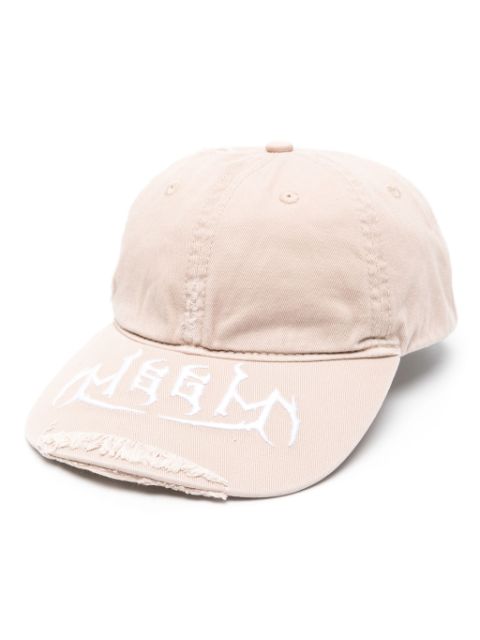 MSGM logo-embroidered cotton cap