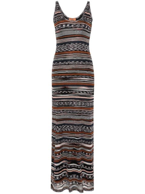 Missoni striped ribbed-knit dress