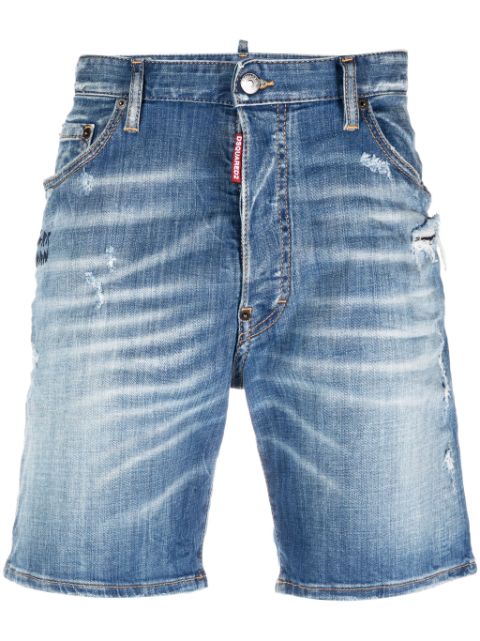 DSQUARED2 distressed denim shorts