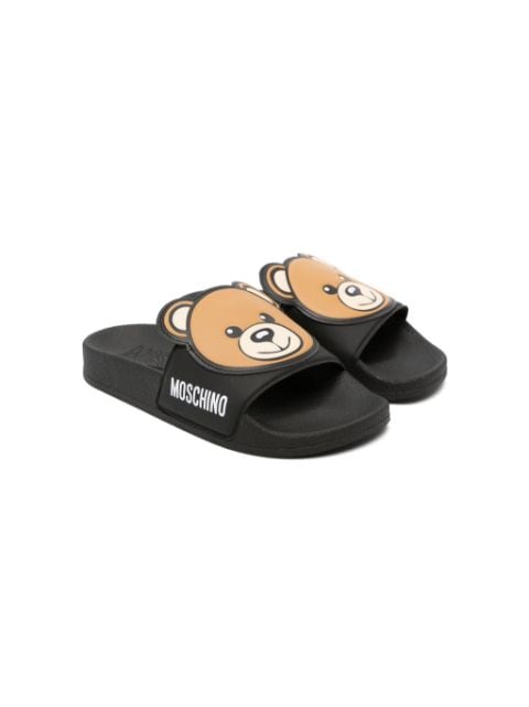 Moschino Kids flip flops con motivo Teddy Bear