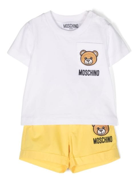 Moschino Kids Teddy Bear-patch shorts set