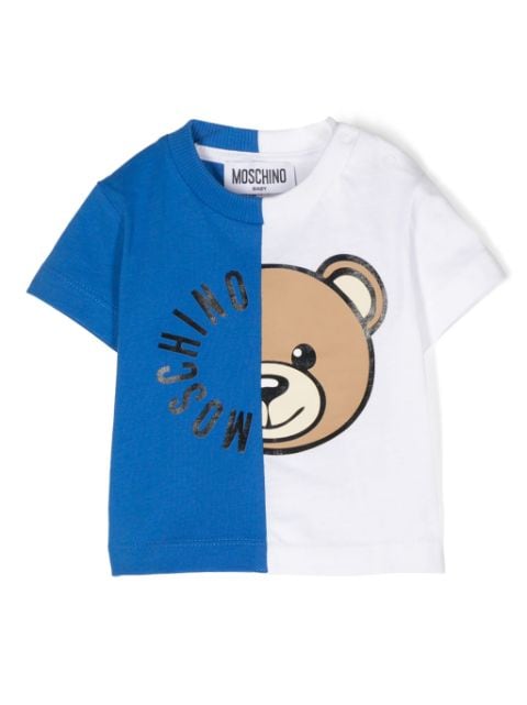 Moschino Kids Teddy Bear-print cotton T-shirt 