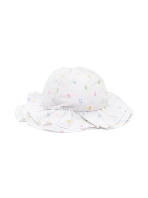Moschino Kids logo-print cotton sun hat