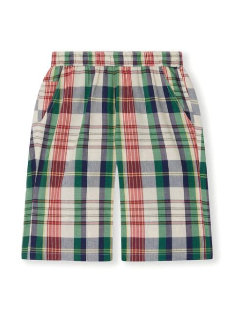 Bonpoint Conway checked cotton shorts