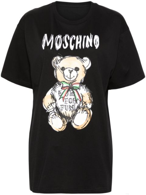 Moschino Teddy Bear-print cotton T-shirt