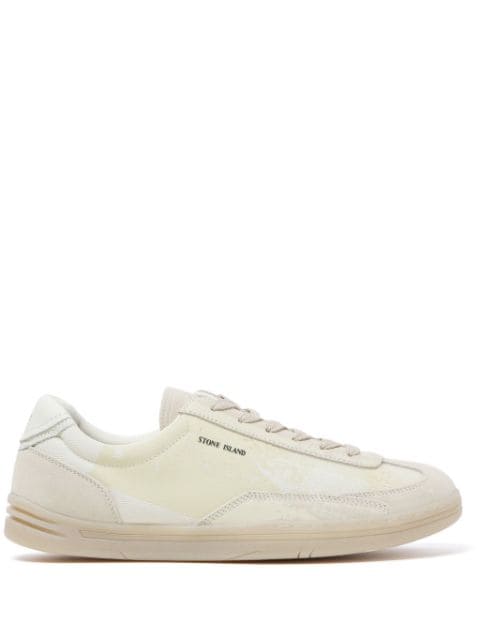 Stone Island Rock logo-appliqué suede-panelled sneakers