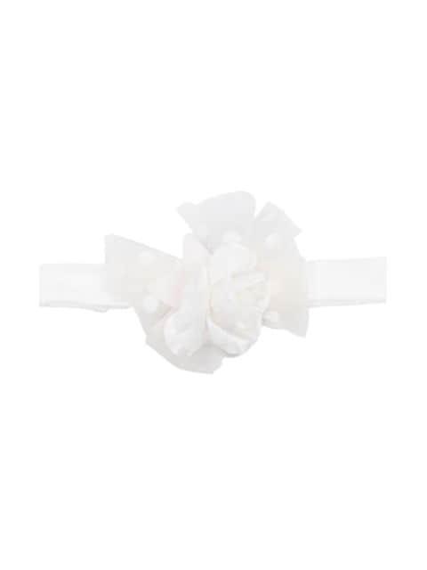 Monnalisa flower-detailing cotton-blend headband 