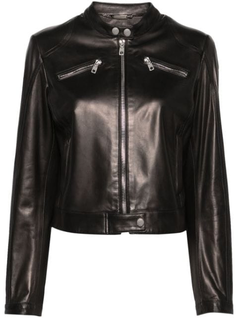 Dolce & Gabbana zip-up leather jacket