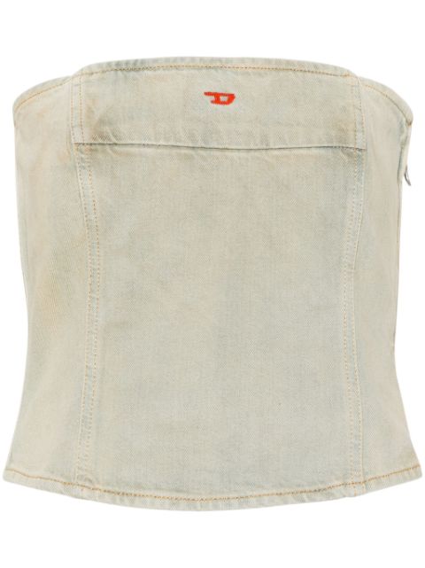 Diesel De-Ville denim bandeau top